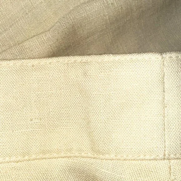 Vintage Linen Blend Pleated Midi Pencil Skirt (4) - Picture 8 of 8